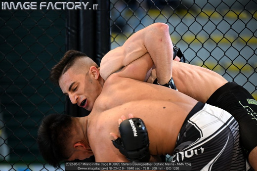2022-05-07 Milano in the Cage 8 00820 Stefano Baumgaertner-Stefano Manna - MMA 72kg